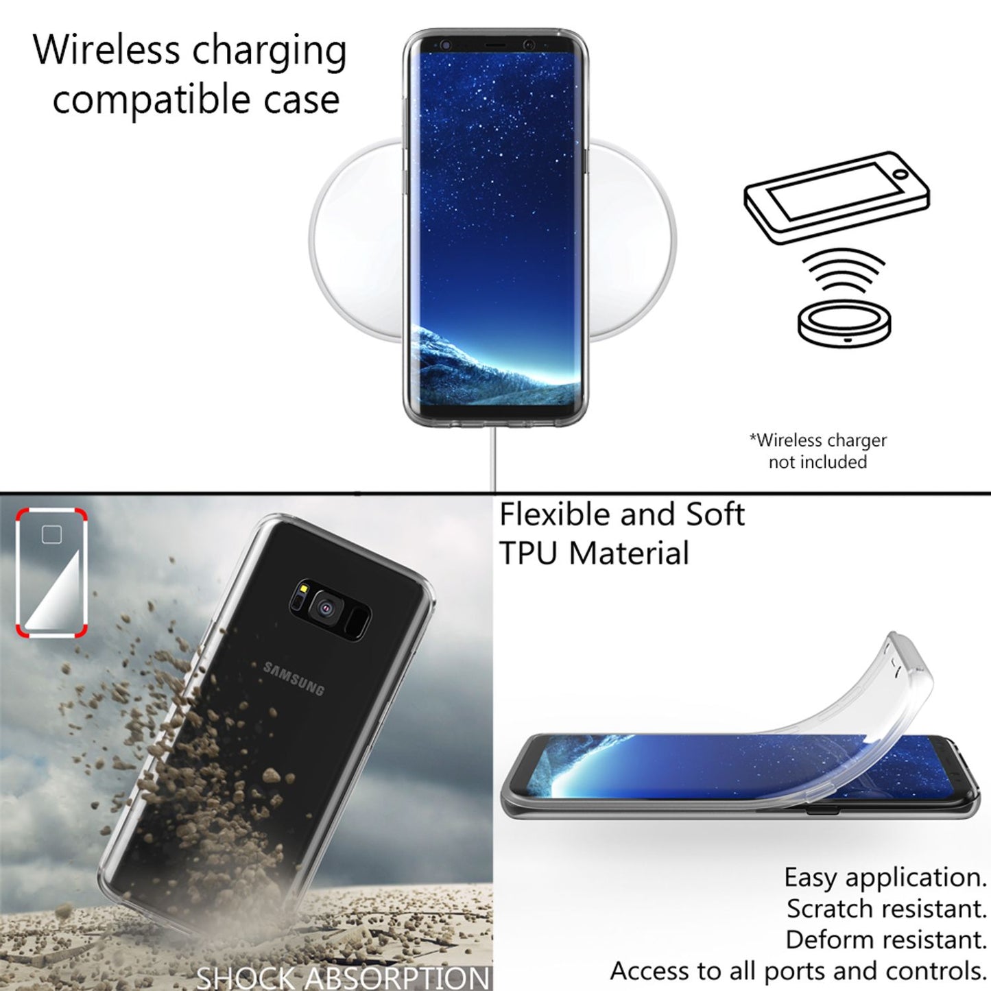 NALIA 360° Hülle für Samsung Galaxy S8 Plus – Vorne & Hinten Schutz – 360GUARD (Full-Body Case) – Marke aus Berlin