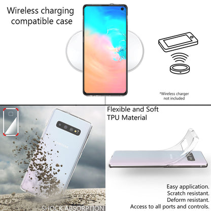 NALIA Transparente Silikonhülle für Samsung Galaxy S10 – Anti-Gelb & Rutschfest – GLAZE (Handyhülle Kristallklar, Schlank & Stoßfest) – Marke aus Berlin